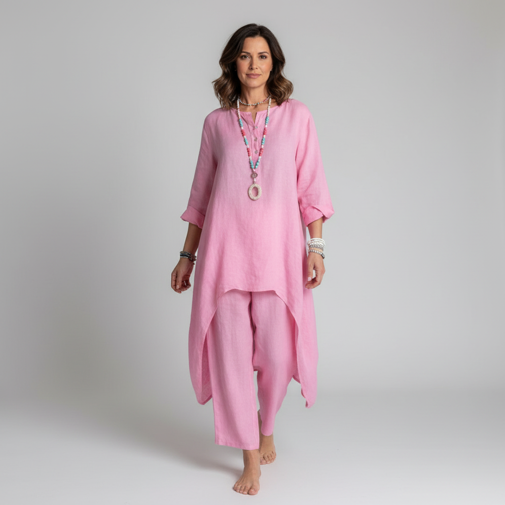 Women's Tunic Lounge Set – Relaxed Two-Piece Set