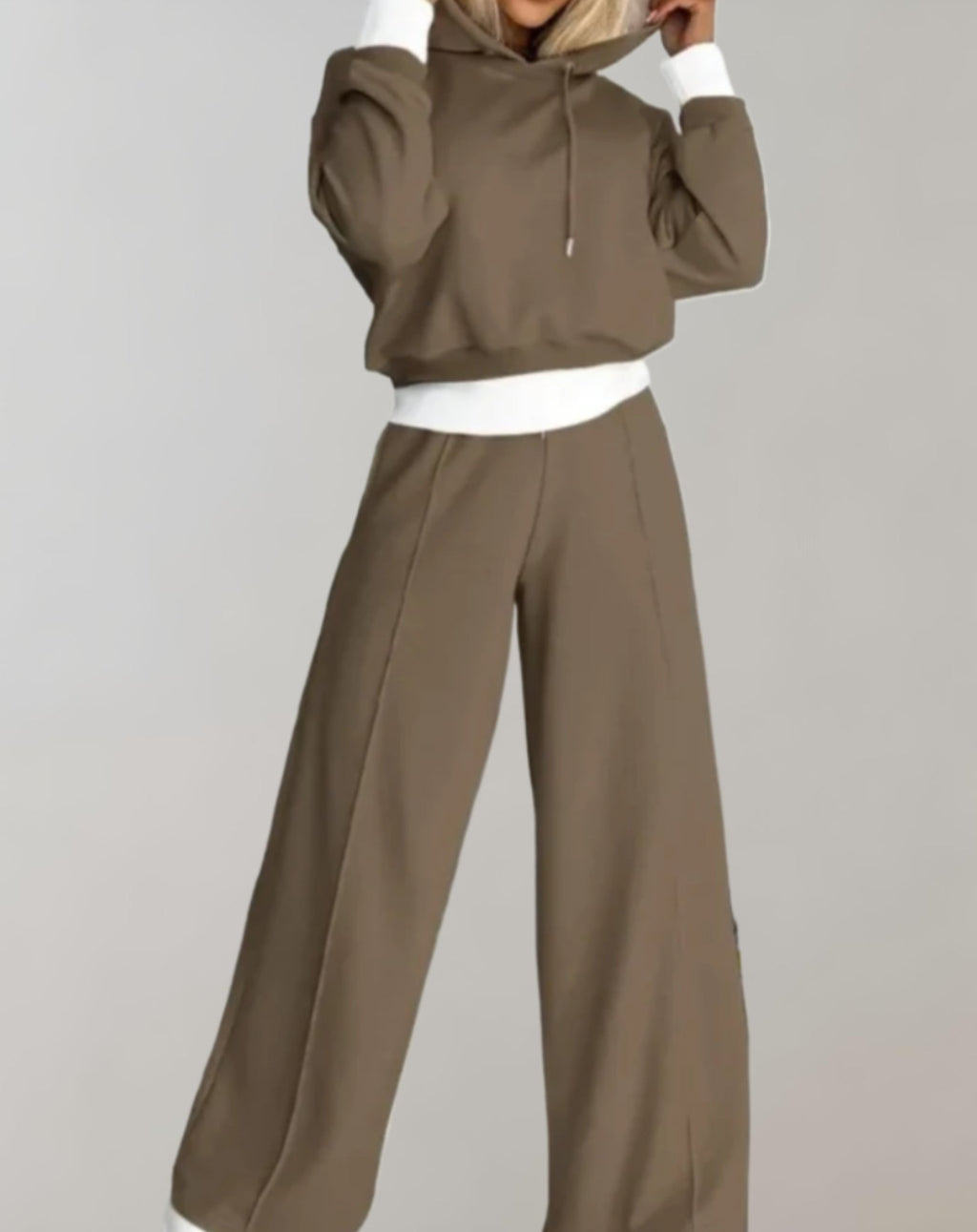 Women's Hoodie Tracksuit Set – Wide Leg Lounge Set