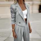 Women's Statement Top Pants Set – Dressy Top & Tailored Trousers