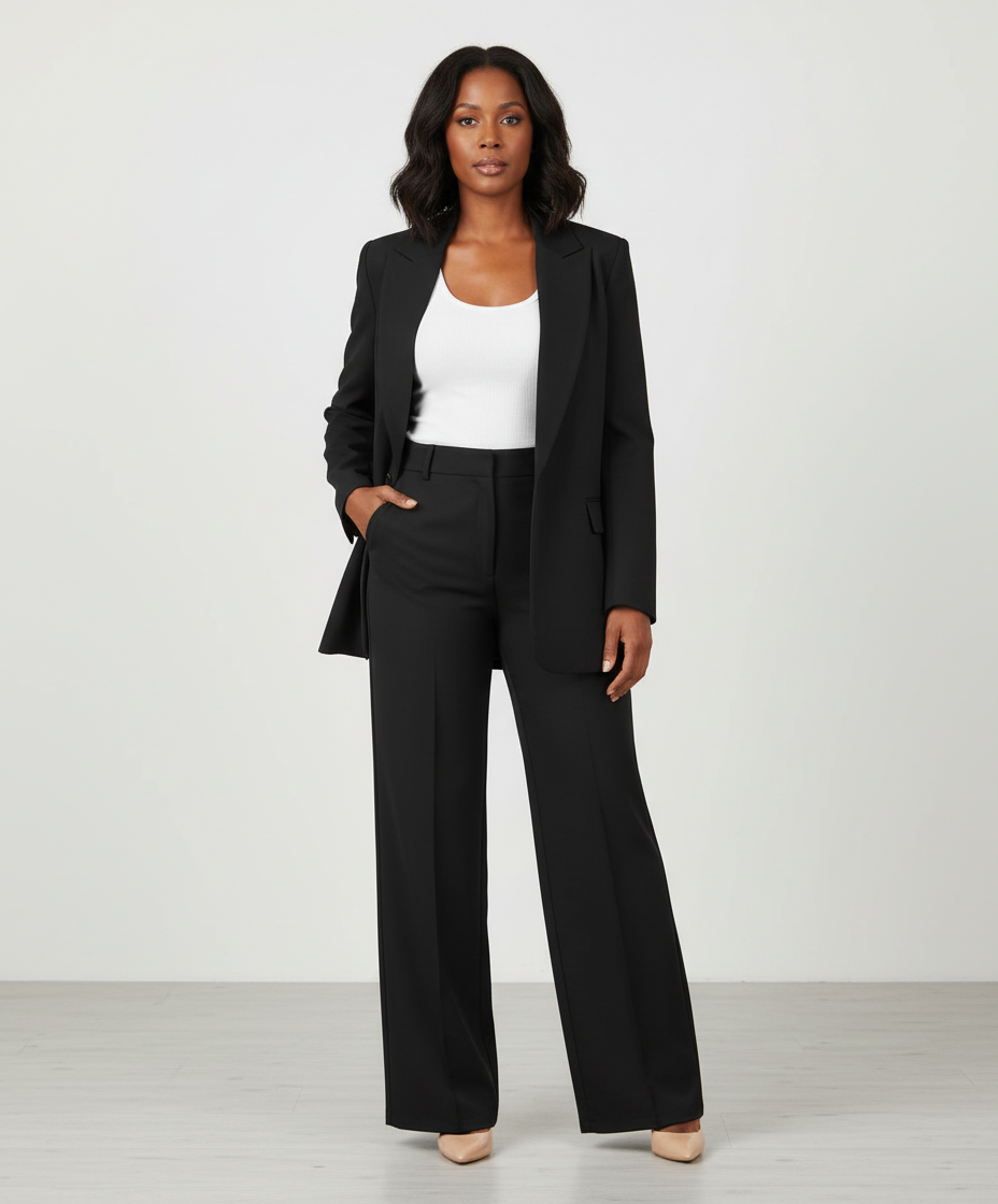 Women's Tailored Blazer Set – Office Pants Set