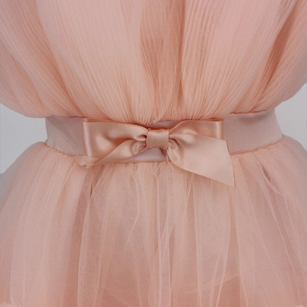 Women's Tulle Party Dress – Layered Festive Occasion Dress