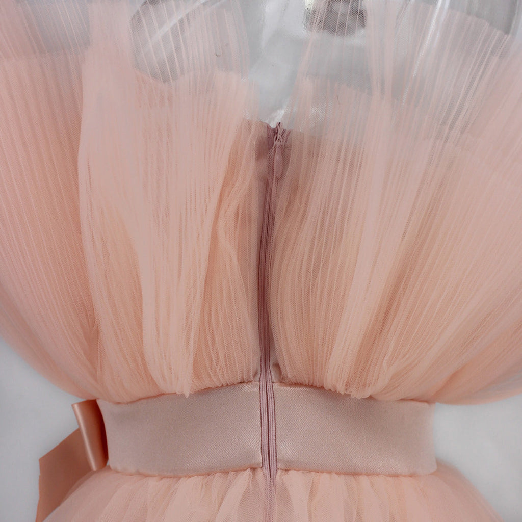 Women's Tulle Party Dress – Layered Festive Occasion Dress