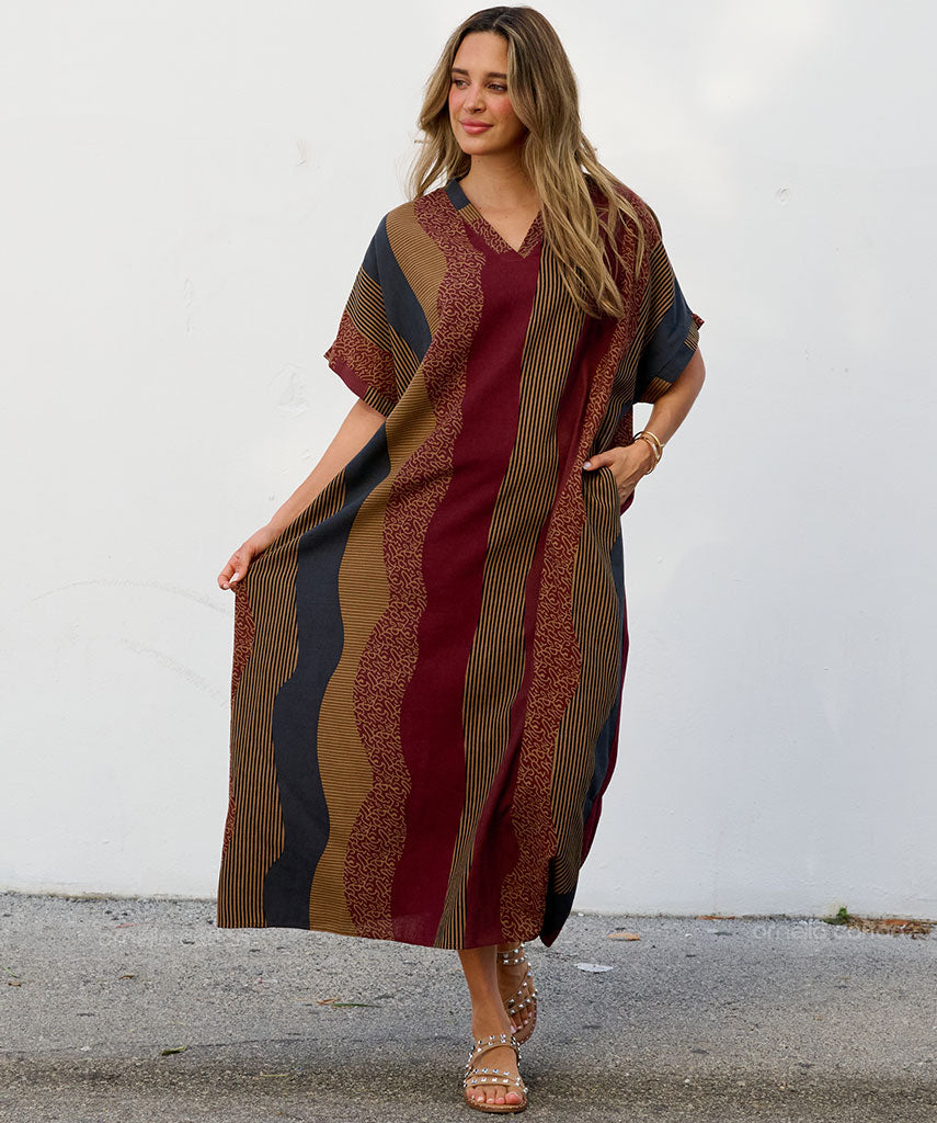 Women’s Minimalist Caftan Dress – Loose Casual Beach Style - Zara