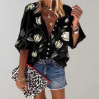 Women's Floral Summer Blouse – Lightweight Longline Blouse
