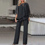 Women's Relaxed Long Sleeve Pants Set – Top & Matching Trouser Set