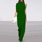 Women's Sleeveless Wide Leg Jumpsuit – Relaxed Flowy Occasion Jumpsuit