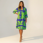 Women's Flowy Spring Dress – Casual Midi Dress