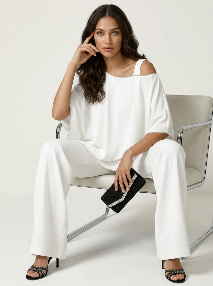 Women's Chiffon Two-Piece Set – Elegant Occasion Set