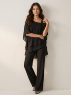 Women's Chiffon Two-Piece Set – Elegant Occasion Set