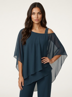 Women's Chiffon Two-Piece Set – Elegant Occasion Set