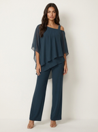 Women's Chiffon Two-Piece Set – Elegant Occasion Set