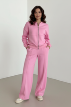 Women's Zip Lounge Set – Wide Leg Set