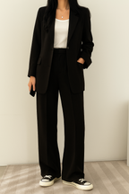 Women's Double-Breasted Blazer Set – Tailored Pants Set