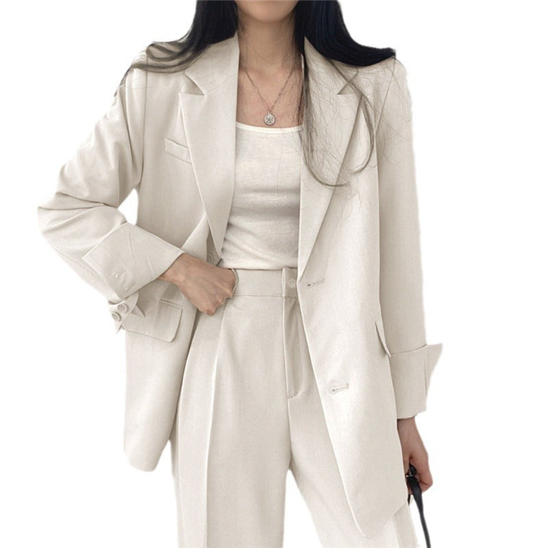 Women's Double-Breasted Blazer Set – Tailored Pants Set