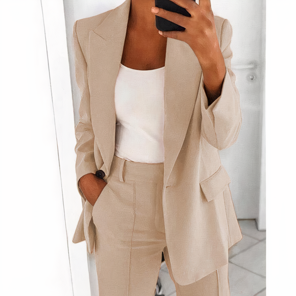 Women's Blazer Pants Set – Tailored Office Set