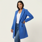 Women's Tailored Overcoat – Longline Lapel Dress Coat