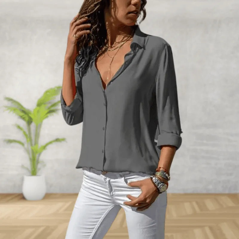 Women’s Classic Blouse – Casual Everyday Blouse – Anna