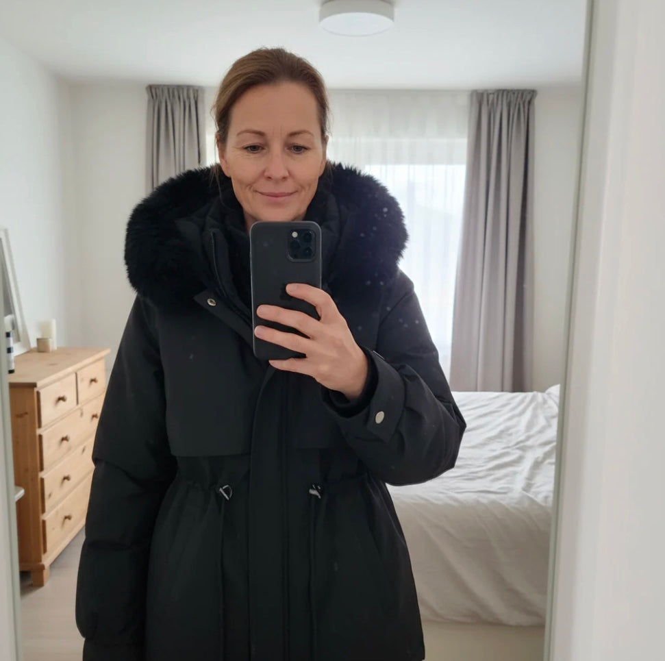 Women's Longline Winter Coat – Tailored Cold Weather Overcoat