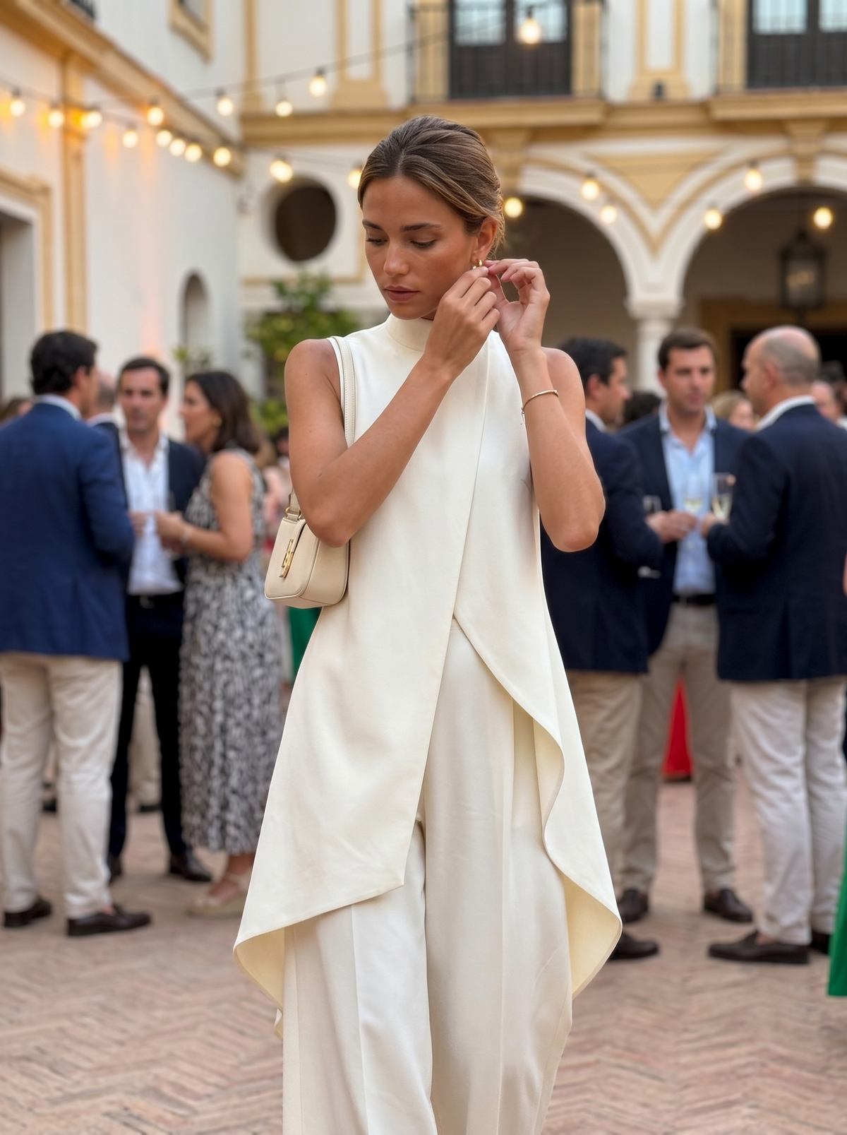 Women's Asymmetrical Wide Leg Jumpsuit – Flowy Formal Evening Jumpsuit