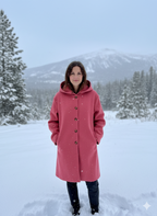 Women's Windproof Hooded Longline Coat – Lightweight Transitional Jacket