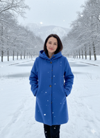 Women's Windproof Hooded Longline Coat – Lightweight Transitional Jacket