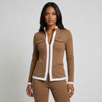 Women's Zip Jacket Set – Contrast Trim Set