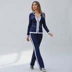 Women's Zip Jacket Set – Contrast Trim Set