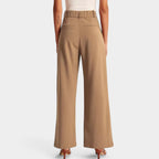 Women's High Waist Wide Leg Trousers – Flowy Everyday Dress Pants