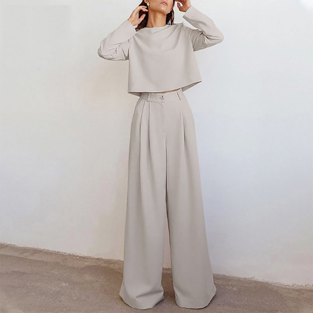 Women's Palazzo Pants Set – Relaxed Two-Piece Occasion Set