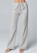 Women's Drawstring Ankle Pants – Relaxed Fit Casual Trousers