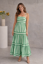 Women's Striped Maxi Dress – Vacation Summer Dress