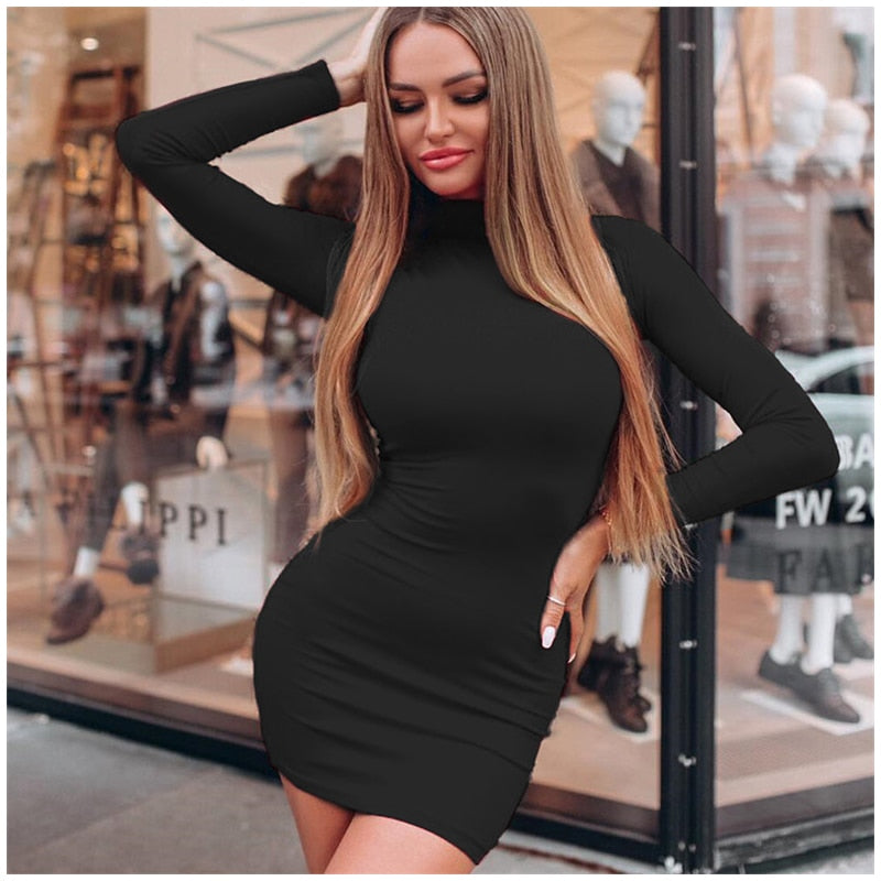 Women's Black Cocktail Dress – Classic Evening Party Dress