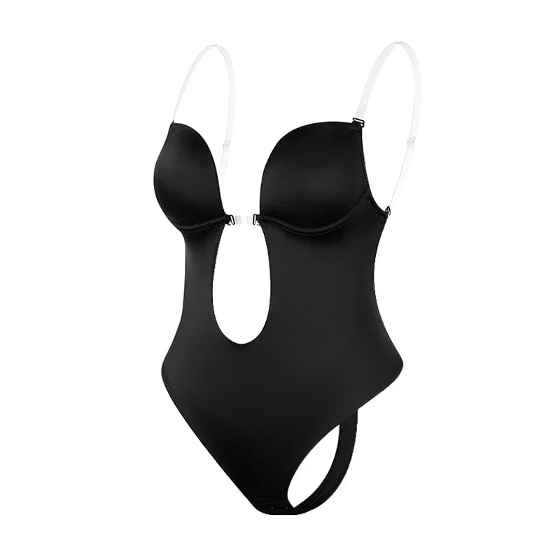 Women's Seamless Low Back Bodysuit – Supportive Shaping Bodysuit