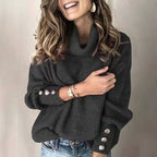 Women's Fine Knit Turtleneck – Lightweight Long Sleeve Pullover