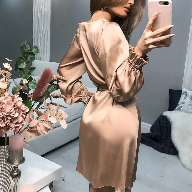 Women's Classic Evening Dress – Sleek Formal Occasion Dress