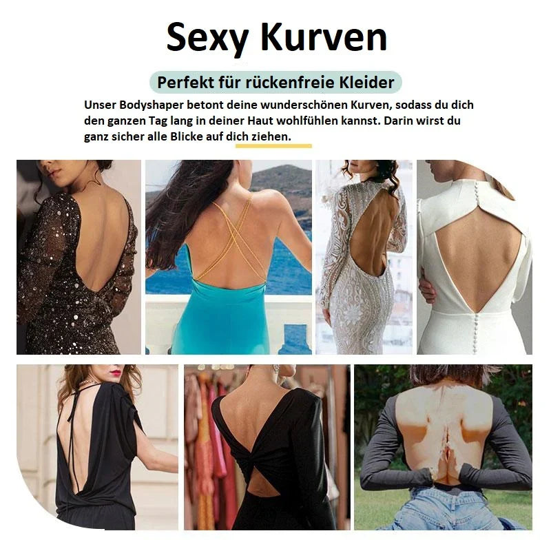 Women's Seamless Low Back Bodysuit – Supportive Shaping Bodysuit