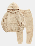 Women's Teddy Hoodie Set – Jogger Lounge Set