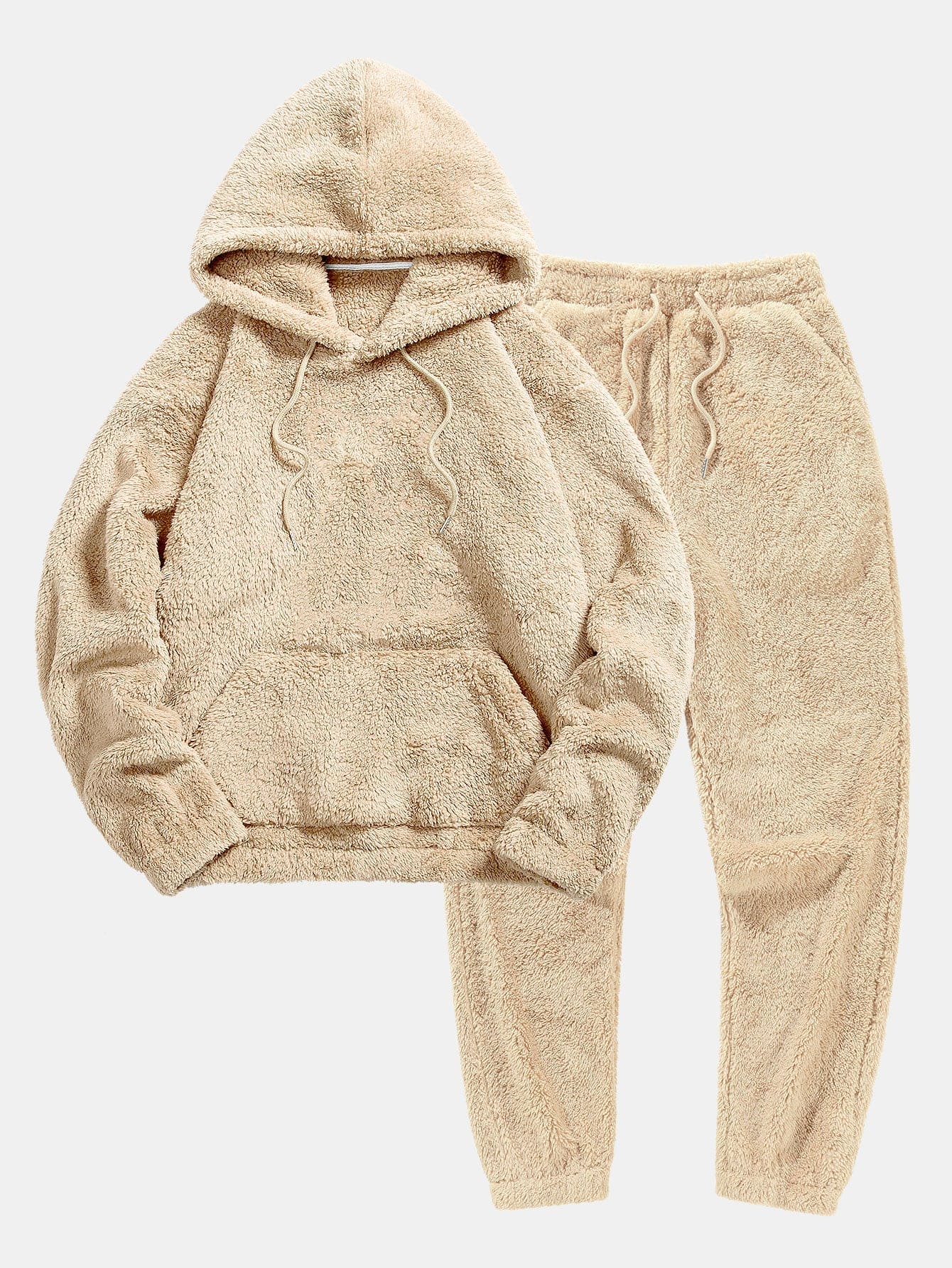 Women's Teddy Hoodie Set – Jogger Lounge Set
