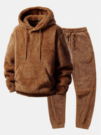 Women's Teddy Hoodie Set – Jogger Lounge Set
