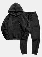 Women's Teddy Hoodie Set – Jogger Lounge Set