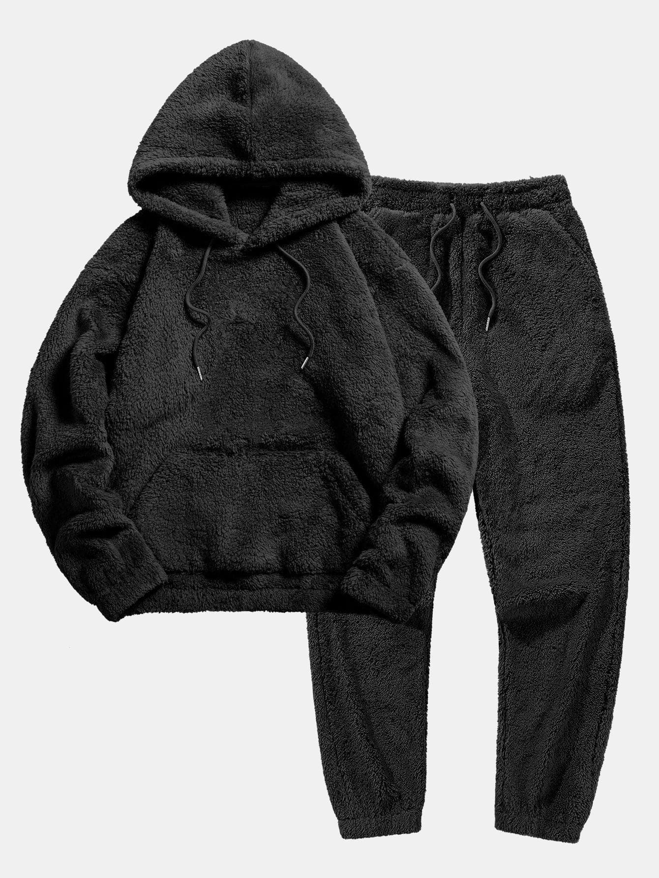 Women's Teddy Hoodie Set – Jogger Lounge Set