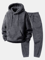 Women's Teddy Hoodie Set – Jogger Lounge Set