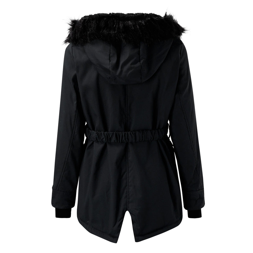 Women's Insulated Hooded Winter Coat – Tailored Cold Weather Longline Coat