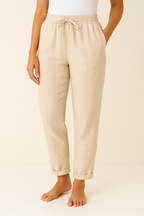 Women's Tailored Straight Leg Trousers – High Waist Everyday Dress Pants