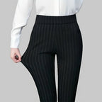 Women's Tailored Stretch Pants – High Waist Straight Leg Everyday Trousers