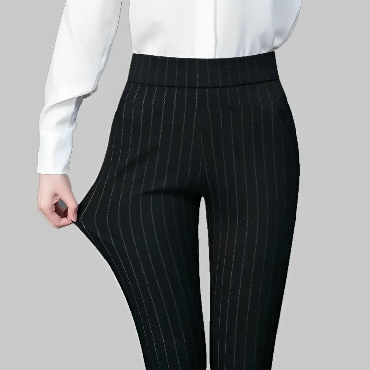 Women's Tailored Stretch Pants – High Waist Straight Leg Everyday Trousers