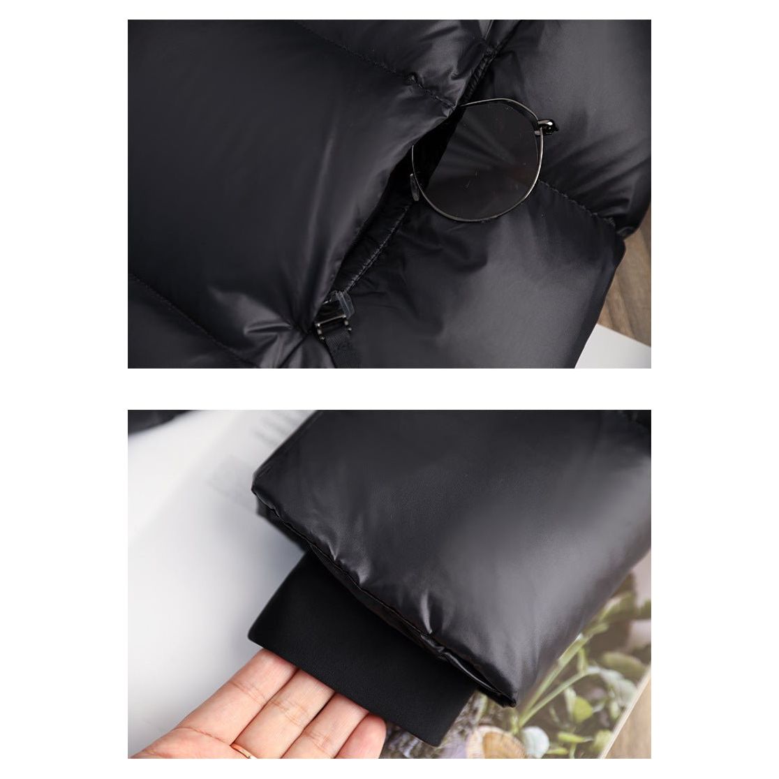 Women's Hooded Puffer Jacket – Lightweight Quilted Winter Coat