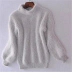 Women's Black Turtleneck Sweater – Thick Knit Winter Pullover