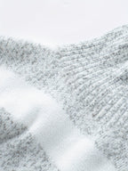 Women's Striped High Neck Sweater – Long Sleeve Turtleneck Pullover Sweater