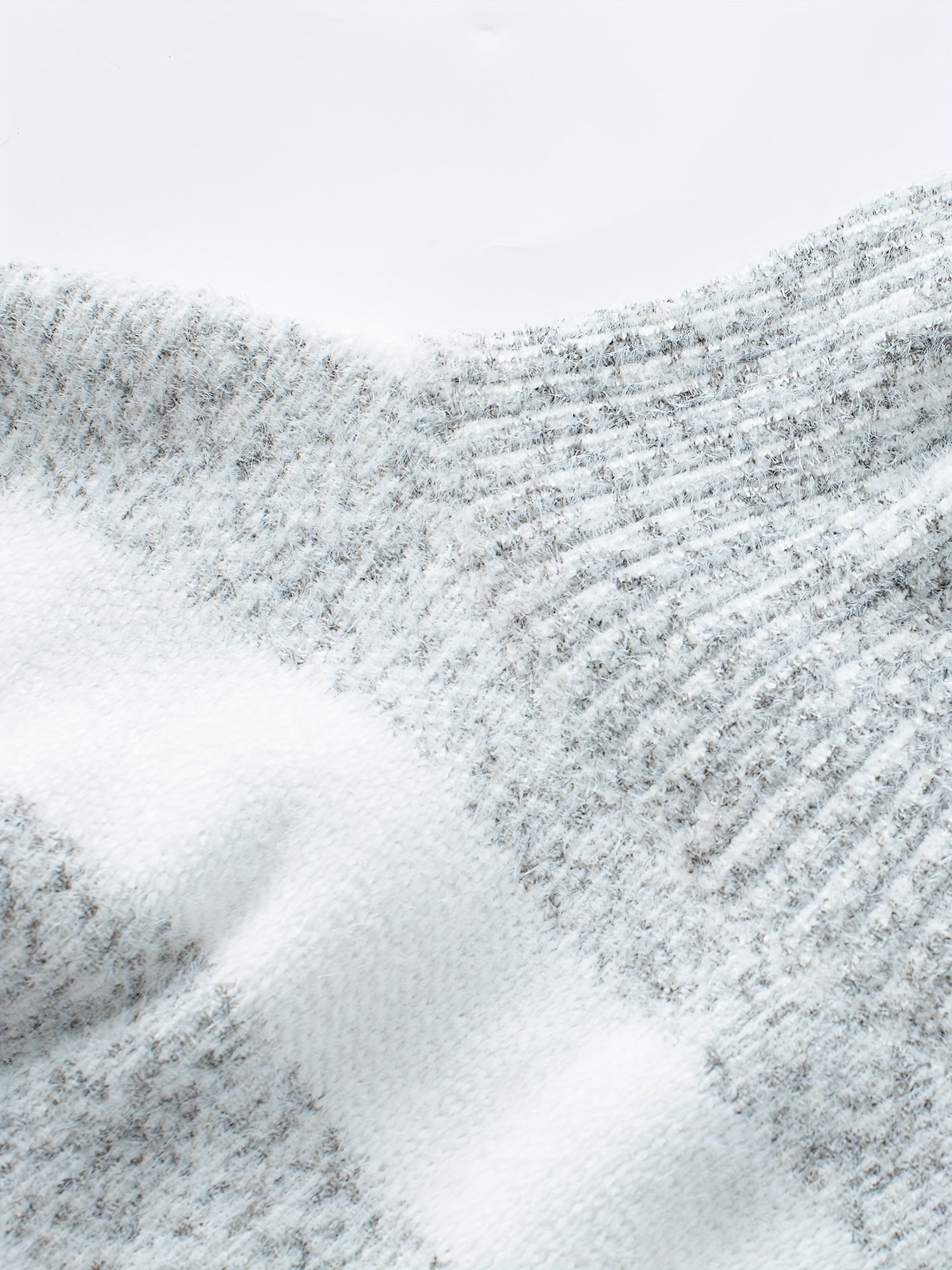 Women's Striped High Neck Sweater – Long Sleeve Turtleneck Pullover Sweater